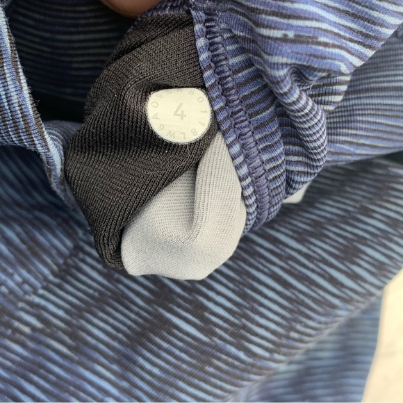 Lululemon Wunder Under Hi-Rise 1/2 Tight 17" Linear Flux Battleship Women's 4 - Picture 5 of 11